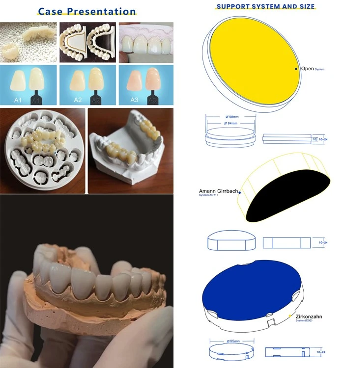 Denture Teeth Zirconia Block cad cam price dental zirconia disc blank block support Denture Teeth Zirconia Block cad cam price dental zirconia disc blank block support