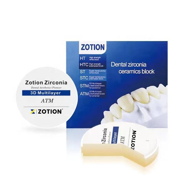 Zotion Preshade STC Zirconia Block Fit For Long Bridges And Crown